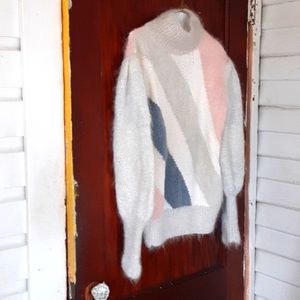Alba Vintage sz large pit measures 20 inches 100% mohair hand made